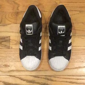 Adidas SuperStar black | white size 6.5 M | W 8.5